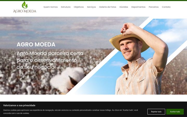 Skærmbillede af agromoedasa.com.br