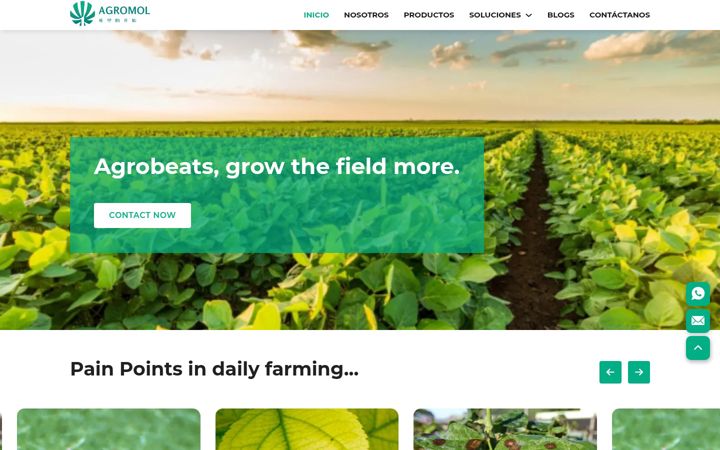 Skærmbillede af agromol.co