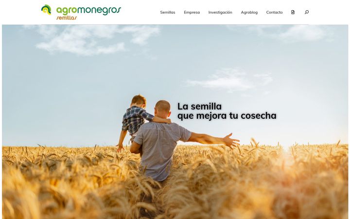 Screenshot stránky agromonegros.com