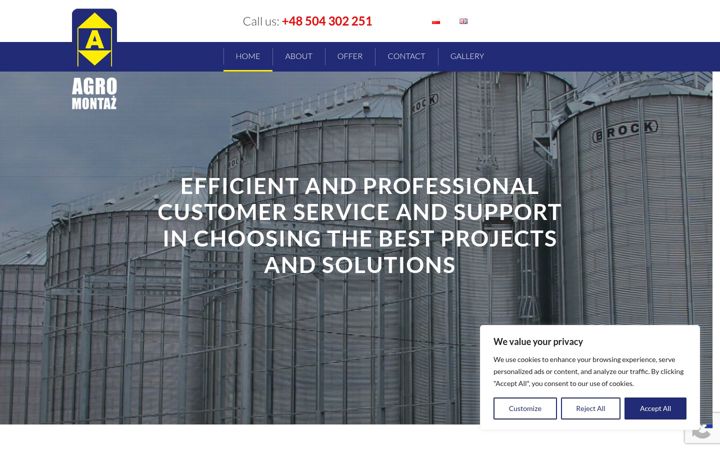 Screenshot of agromontaz.pl