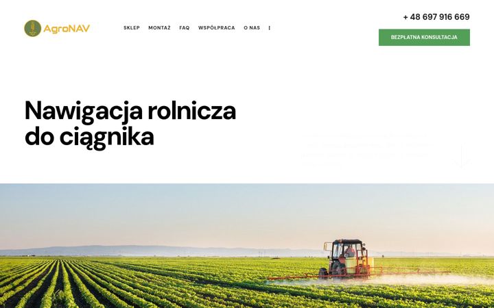 Screenshot of agronav.pl