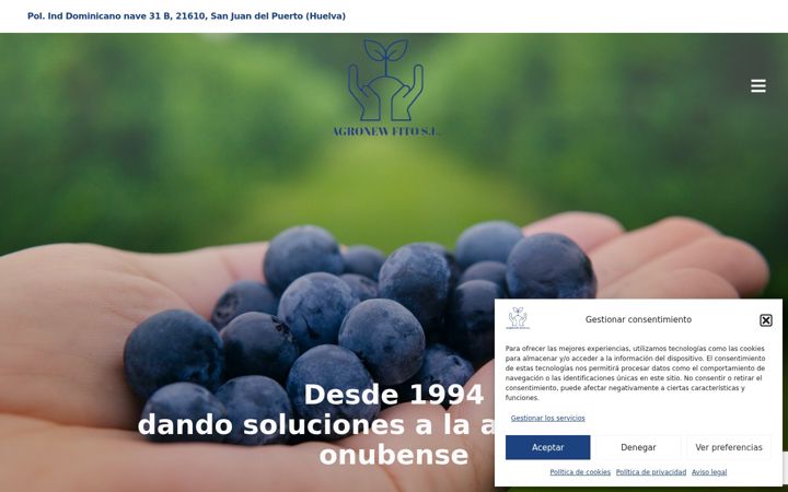 Screenshot of agronewfito.com