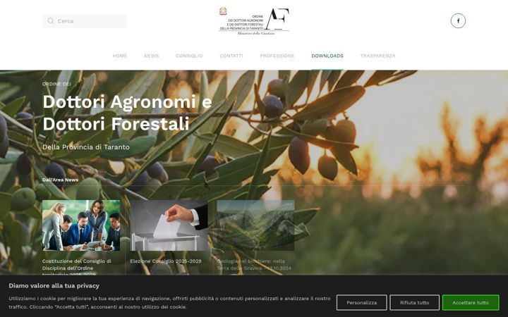 Ekrano kopija agronomitaranto.net