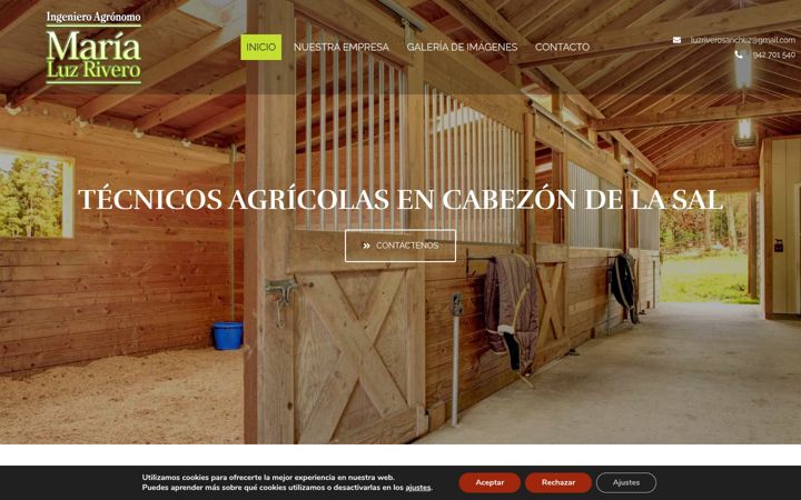 Screenshot stránky agronomoscantabria.com