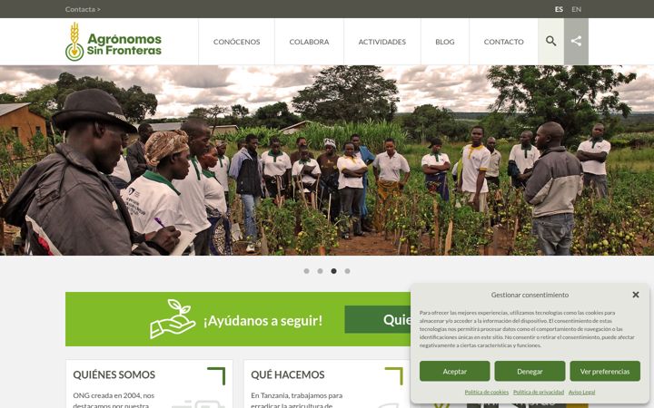 Zrzut ekranu agronomossinfronteras.org