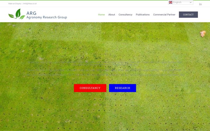 Screenshot of agronomyresearchgroup.co.uk