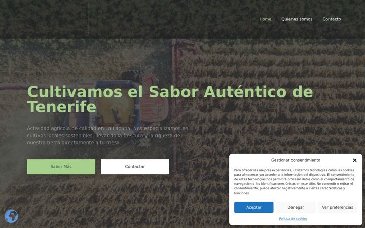 Screenshot of agronortetenerife.com