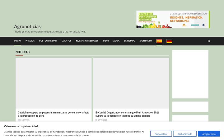 Screenshot of agronoticias.es