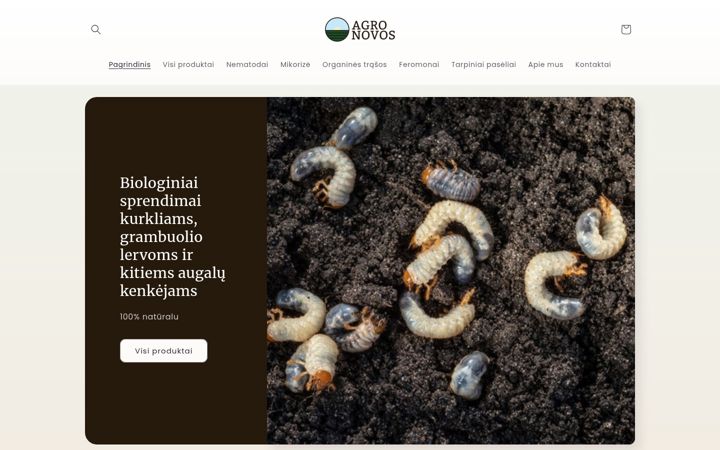 Screenshot of agronovos.lt