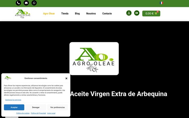 Snimka zaslona za agrooleae.com