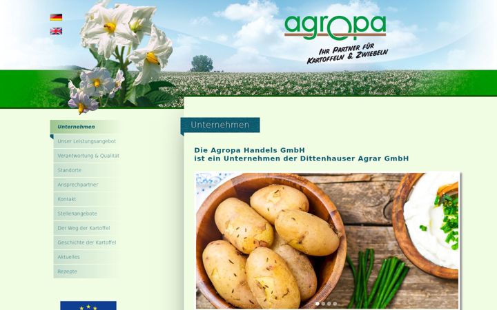 Screenshot of agropa.de
