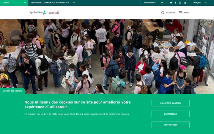 Screenshot of agroparistech.fr