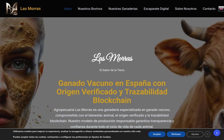 Screenshot of agropecuarialasmorras.com