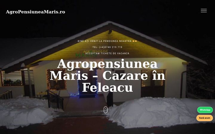 Screenshot von agropensiuneamaris.ro