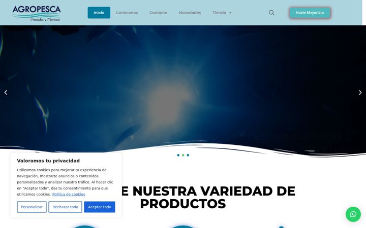 Skjermbilde av agropesca.com.co