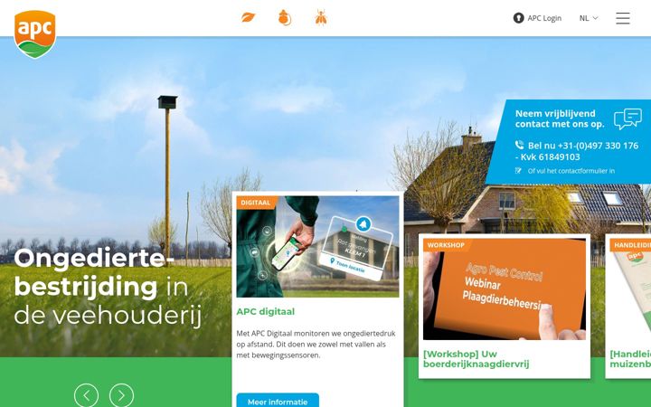 Screenshot von agropestcontrol.nl