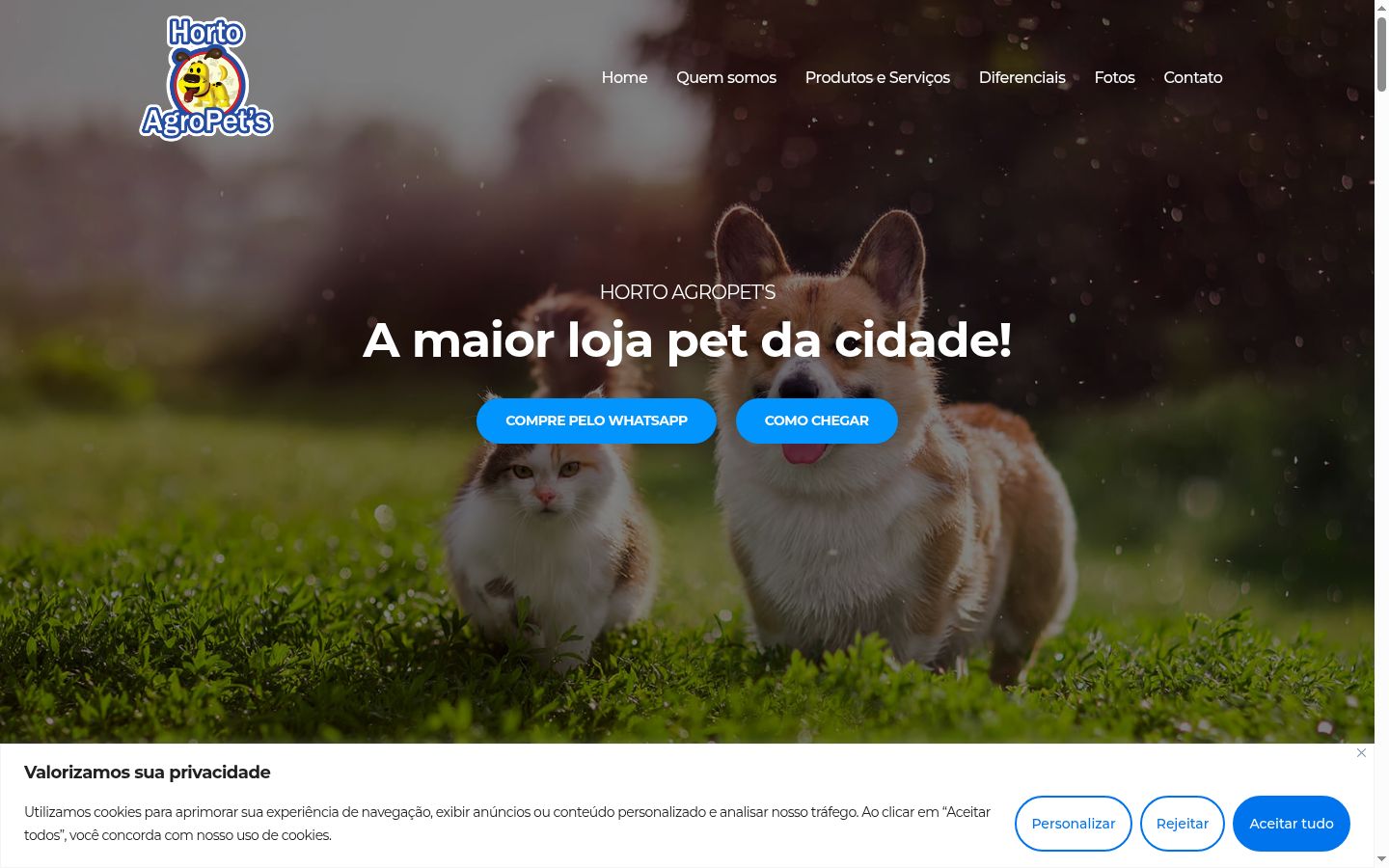 Captura de pantalla del banner de consentimiento mostrado antes de cualquier interacción