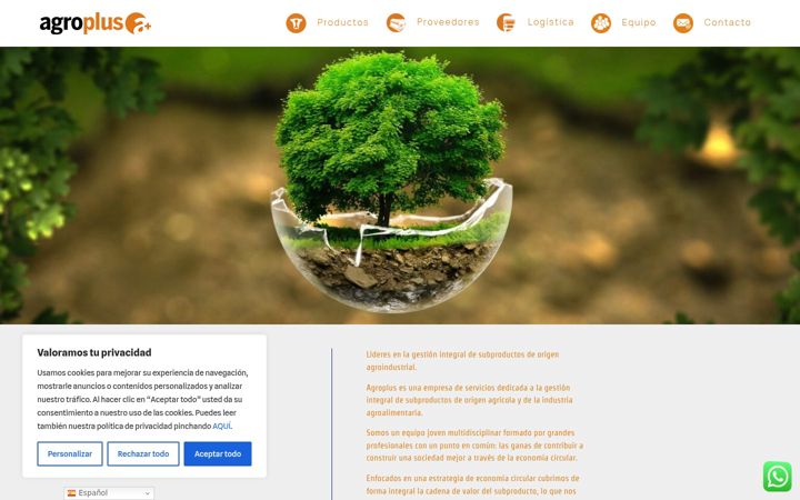Screenshot von agroplus.info