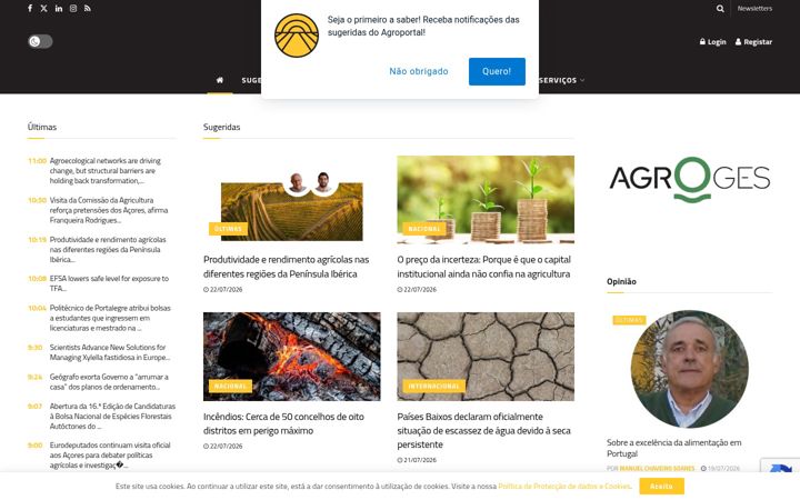 Screenshot of agroportal.pt