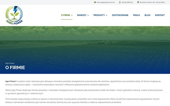 Skärmbild av agropower.com.pl