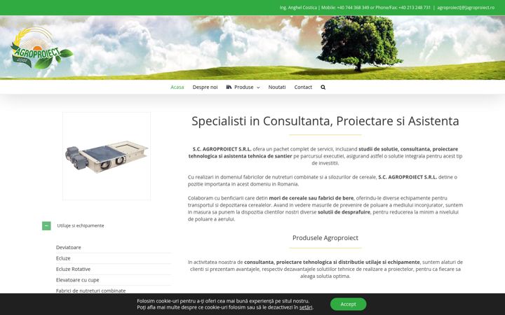Screenshot von agroproiect.ro