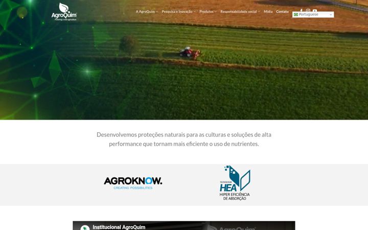 Zrzut ekranu agroquim.com.br