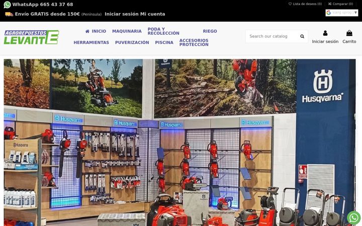 Posnetek zaslona agrorepuestoslevante.com