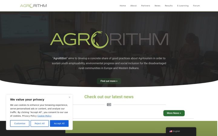 Zrzut ekranu agrorithm.eu