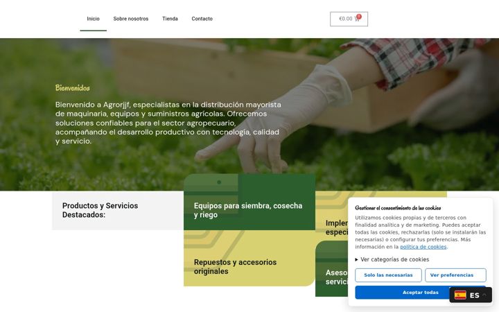 Screenshot of agrorjjf.com