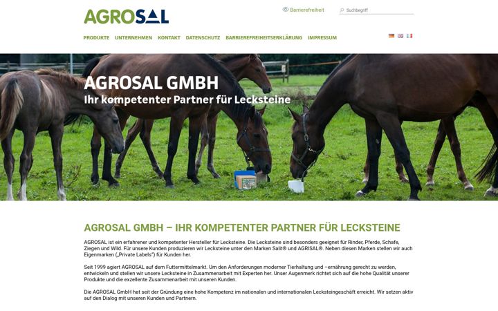 Zrzut ekranu agrosal.de