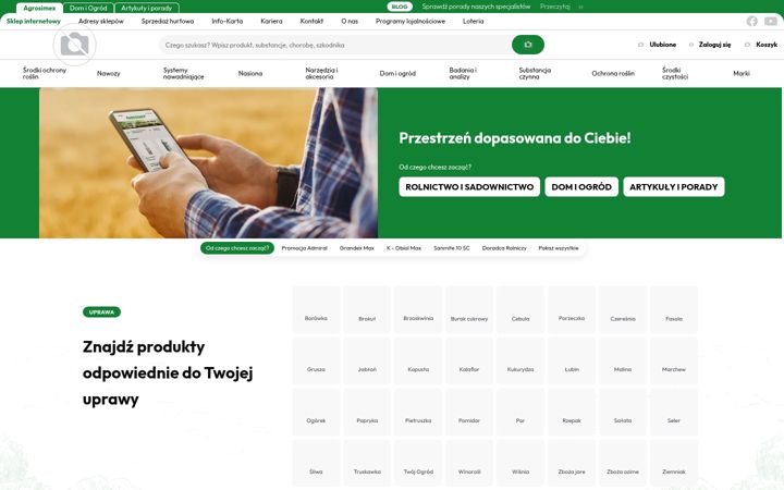 Ekraanipilt saidist agrosimex.pl