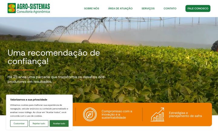 Screenshot of agrosistemas.com.br