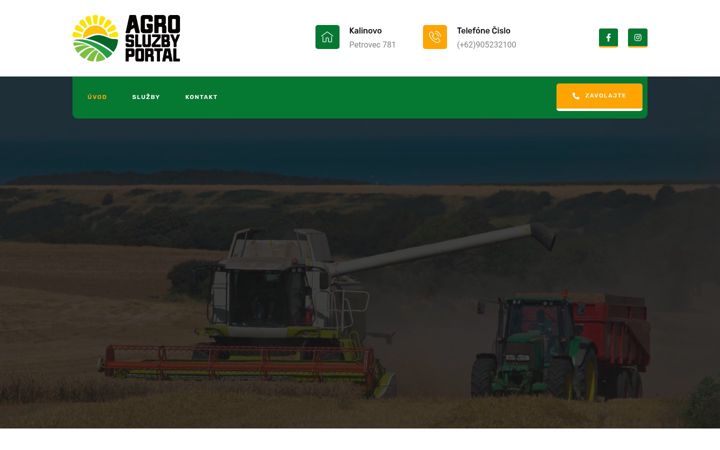 Screenshot of agrosluzbyportal.sk