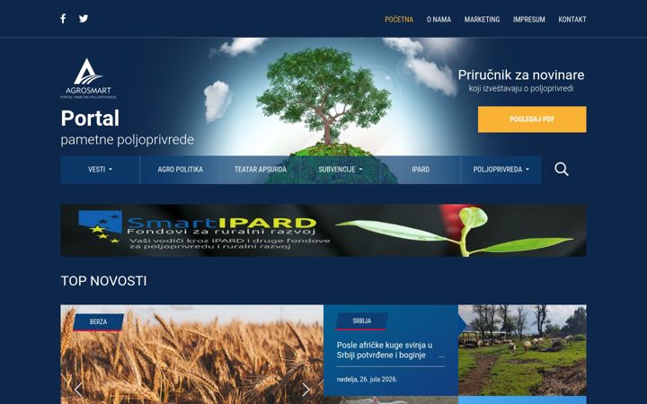 Screenshot of agrosmart.net