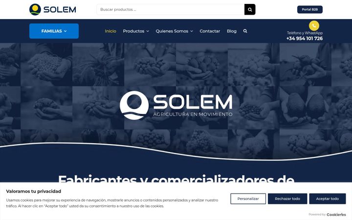 Screenshot of agrosolem.com