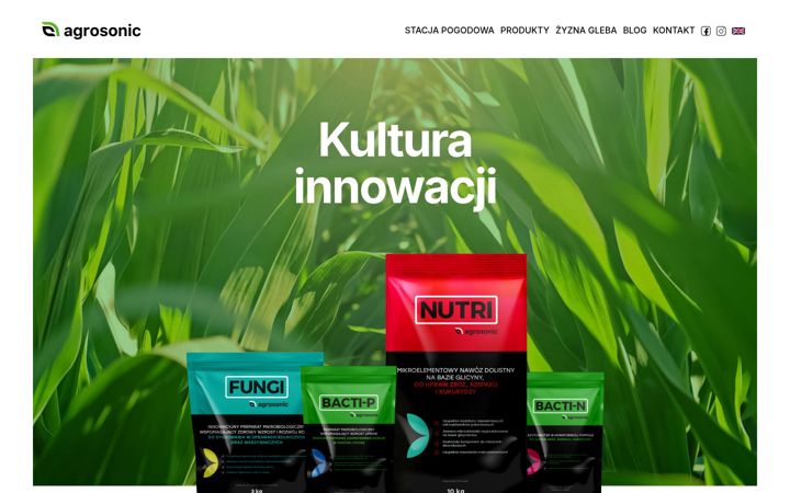 Screenshot of agrosonic.pl
