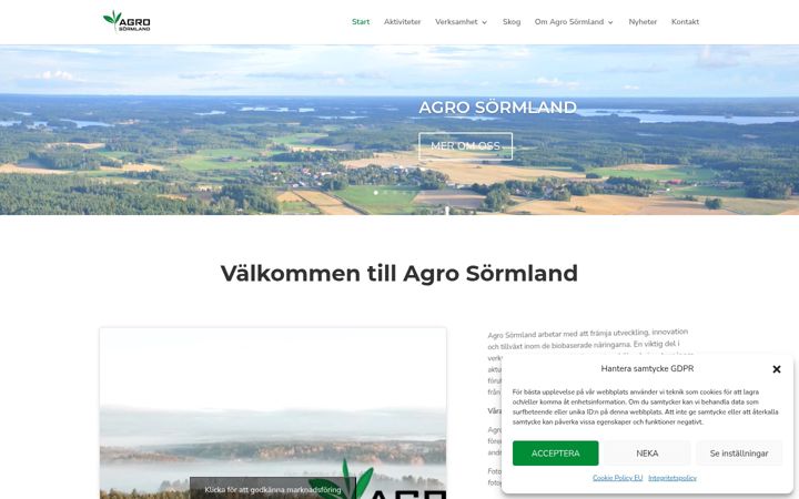 Screenshot of agrosormland.se
