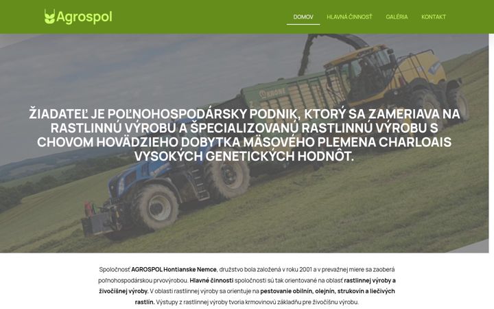 Screenshot of agrospolhn.eu
