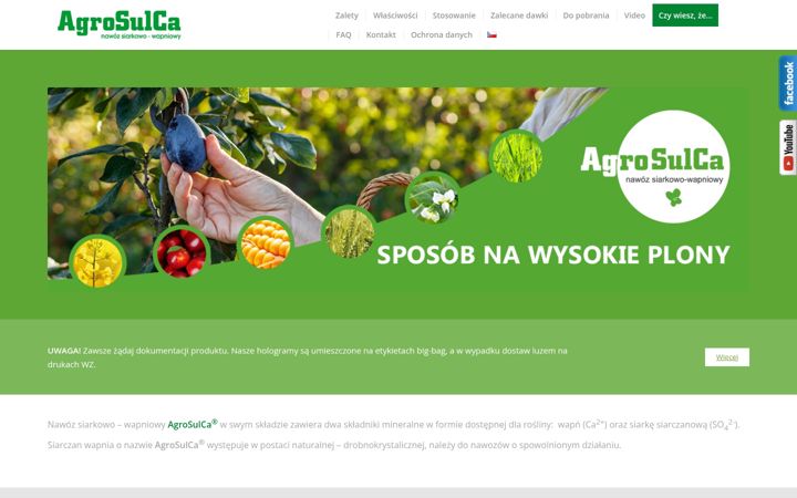 Screenshot of agrosulca.com.pl