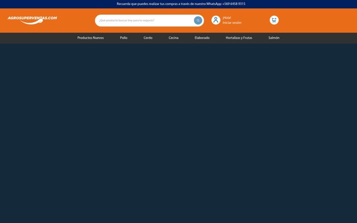 Screenshot of agrosuperventas.com