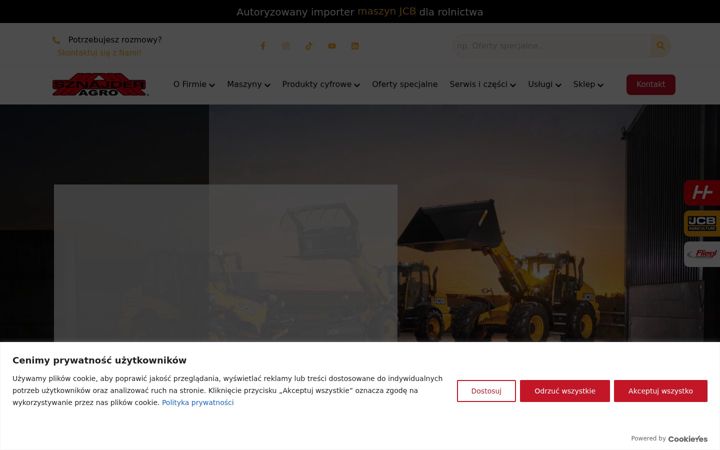 Captură de ecran a agrosznajderwkp.pl