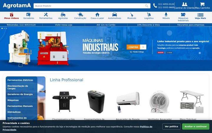Screenshot of agrotama.com.br