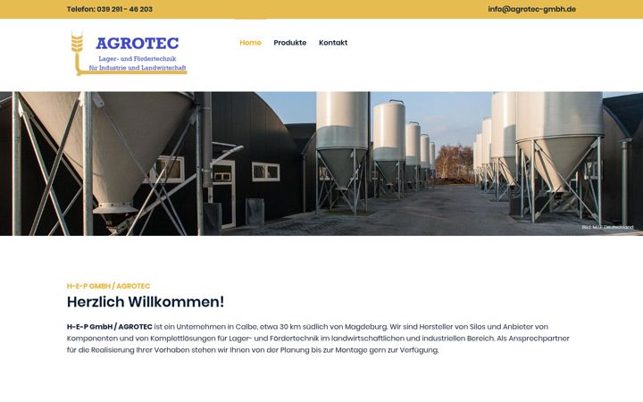 Screenshot of agrotec-gmbh.de