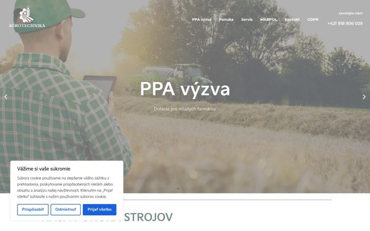 Captură de ecran a agrotechnika.tech