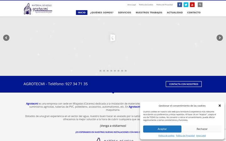 Captură de ecran a agrotecmi.es
