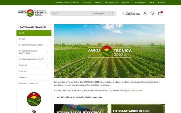 Captură de ecran a agrotecnica2000.es