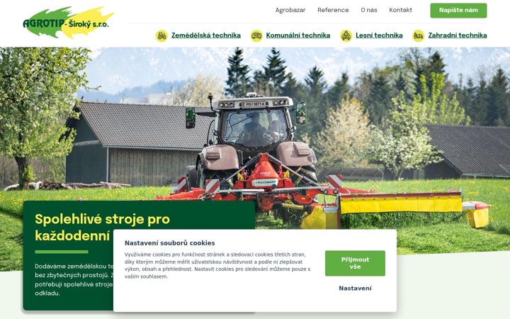 Screenshot of agrotipsiroky.cz