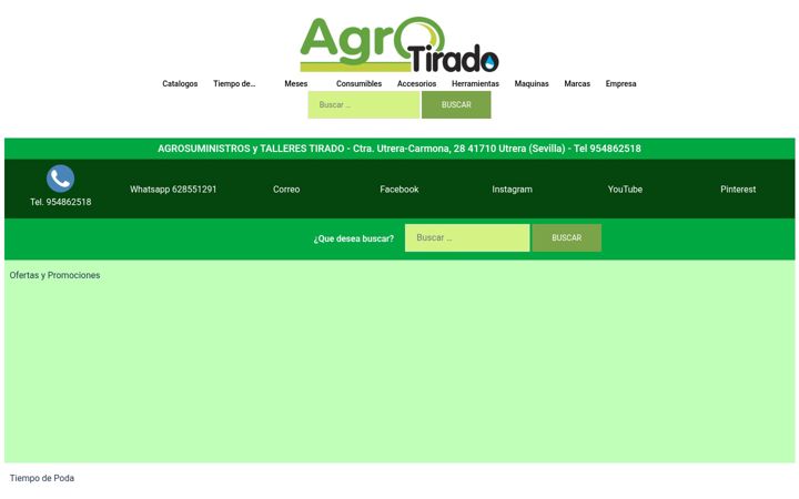Screenshot of agrotirado.es