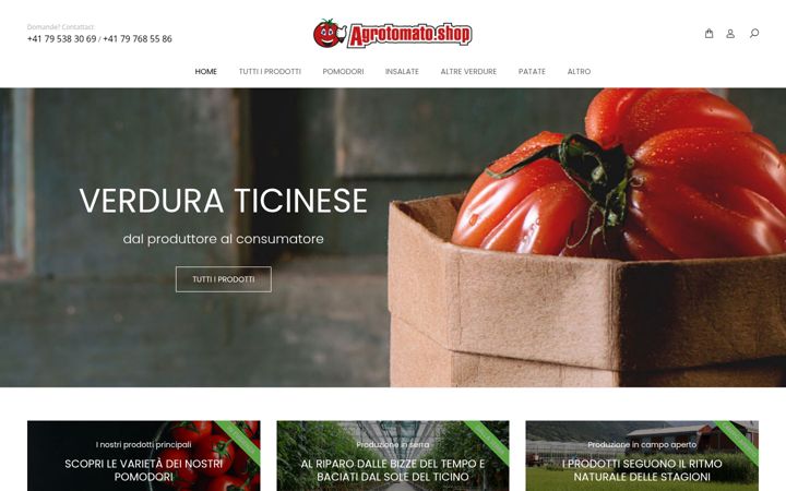 Screenshot of agrotomato.shop