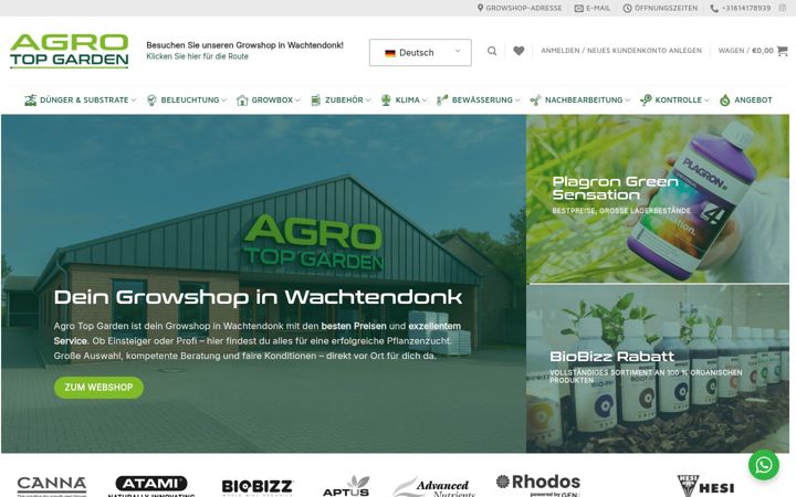Screenshot of agrotopgarden.com
